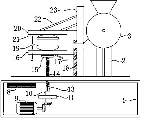 A mechanical seal packing automatic compression device