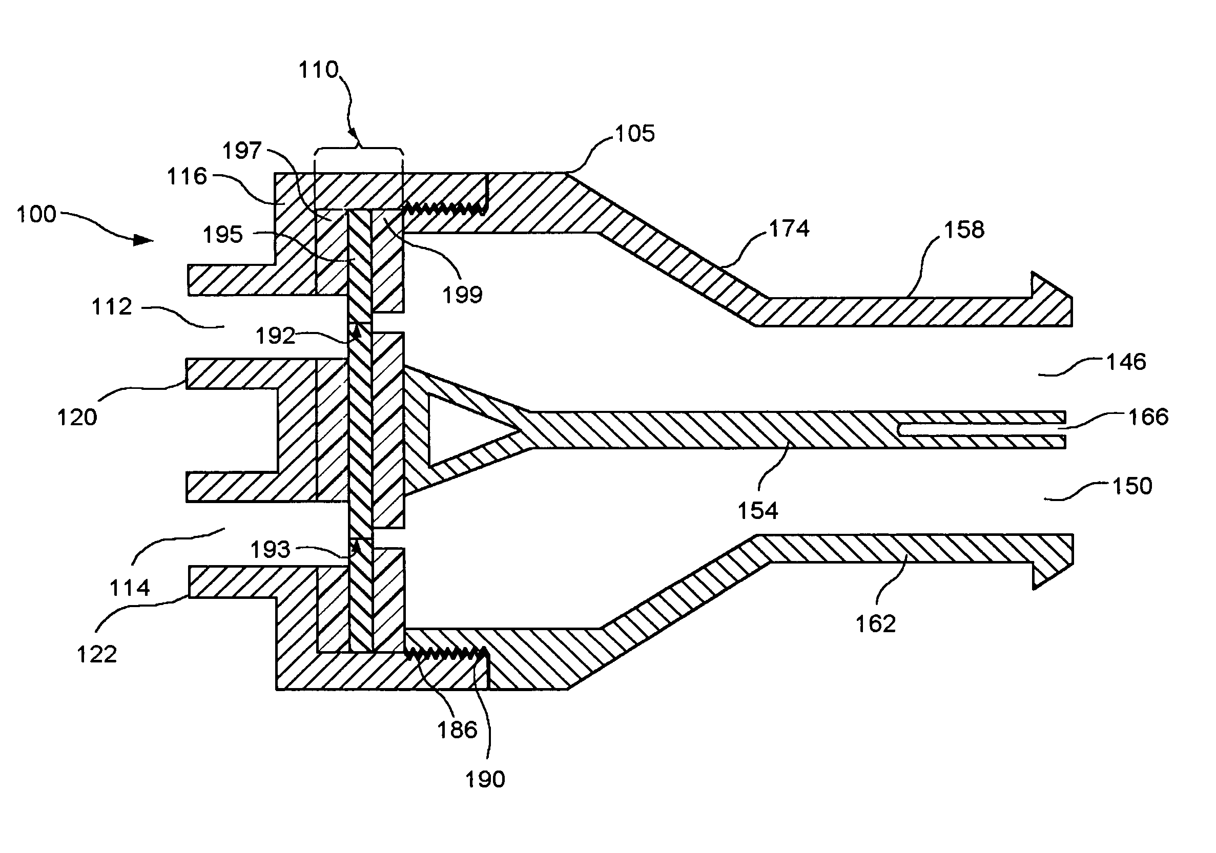 Pressure responsive slit valve assembly for a plurality of fluids and uses thereof