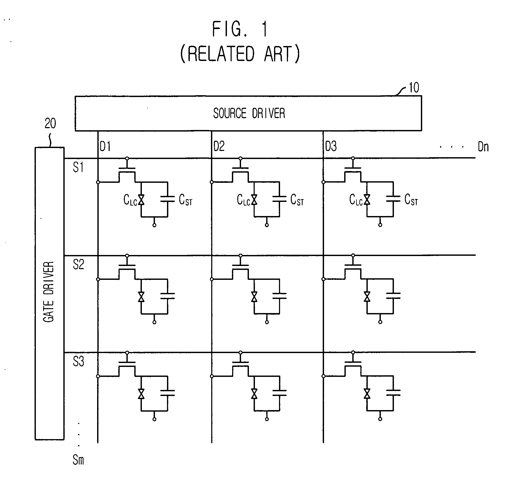 Driving circuit for liquid crystal display device