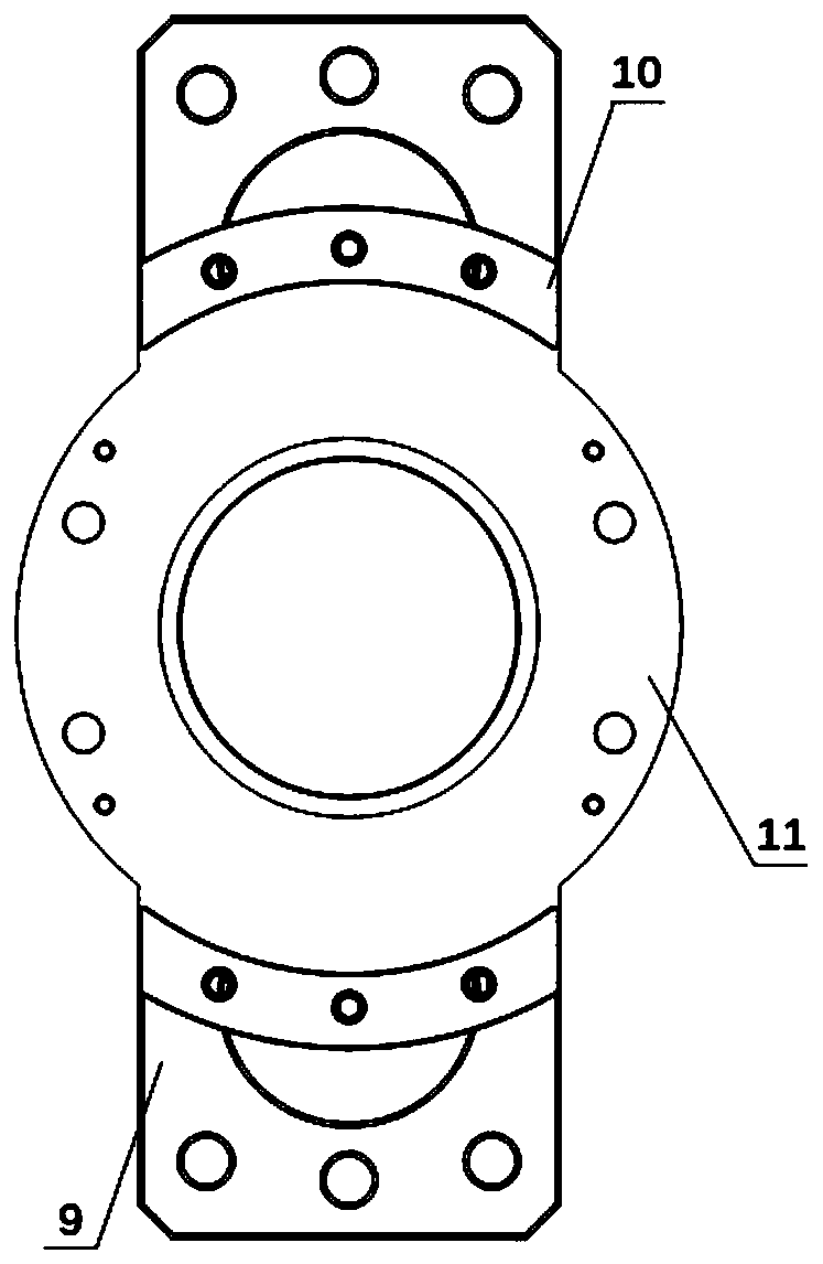 Structure for input fixing of RV reducer comprehensive performance test equipment