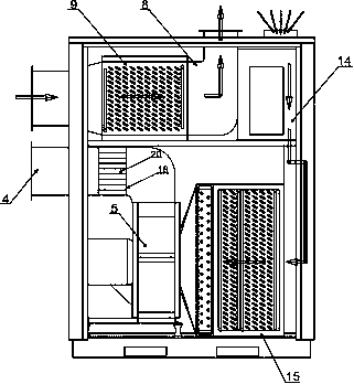 Air heat recovery device for printing equipment