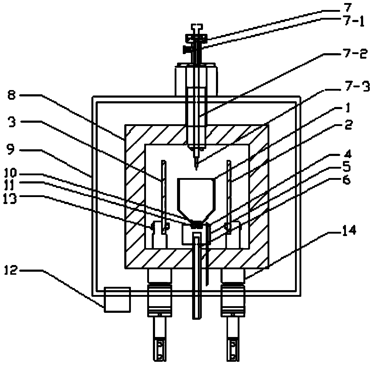 Growing apparatus and method for Ti sapphire crystal