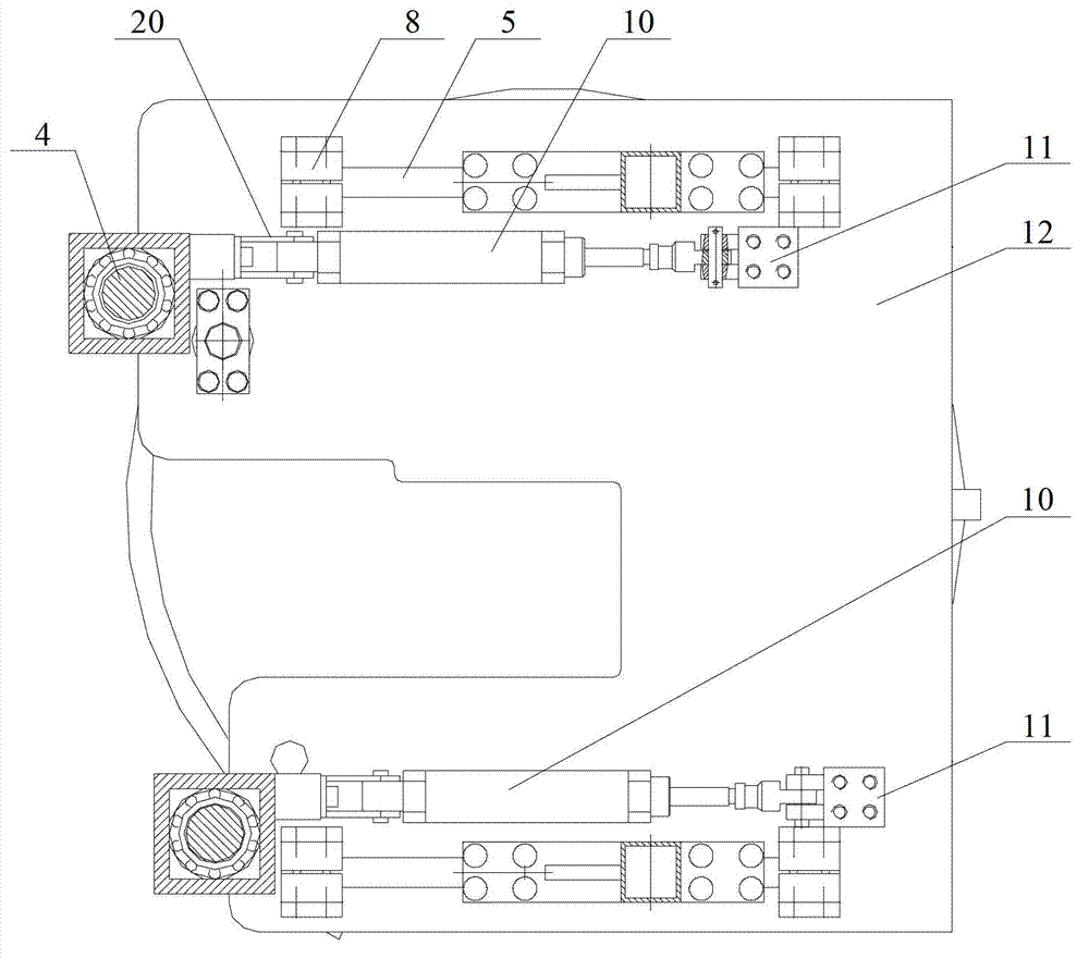 Bead positioning and clamping platform of bead winding machine