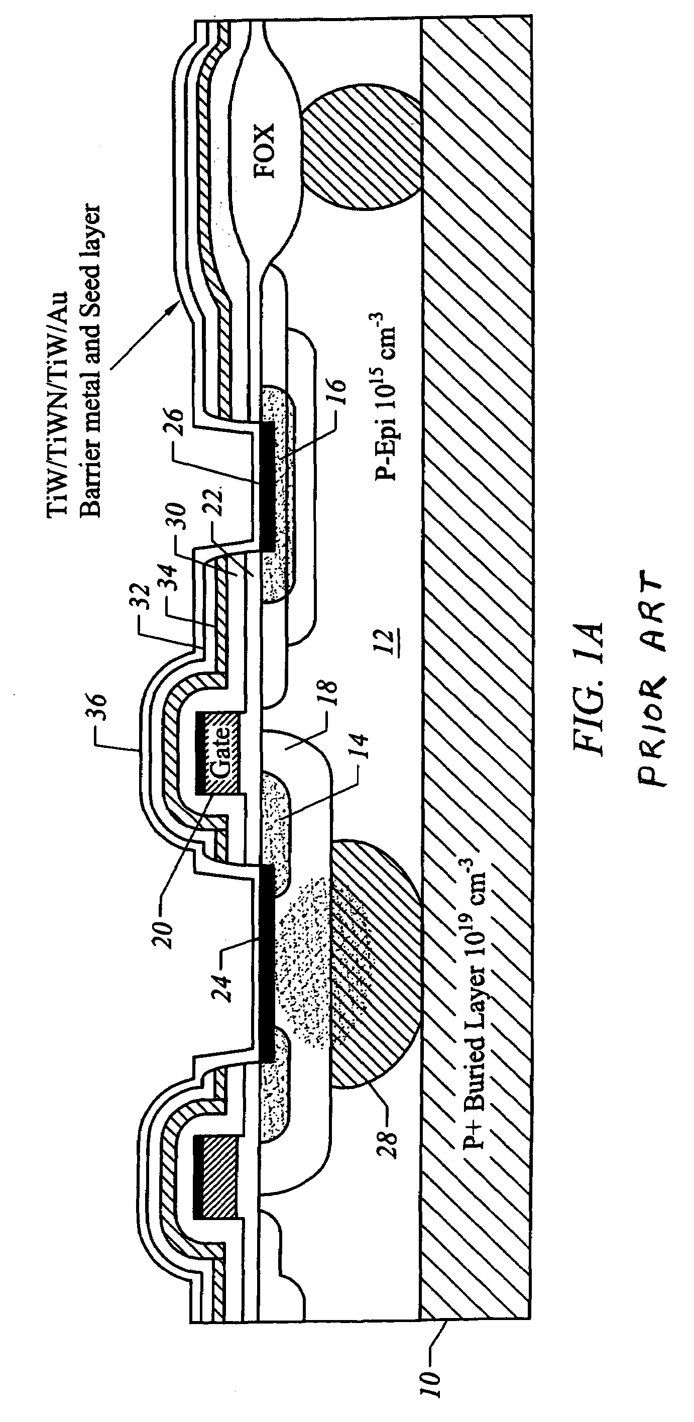 LDMOS transistor with improved gate shield