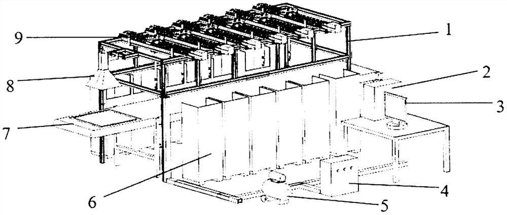 Array type assembly line garbage article intelligent fine sorting device