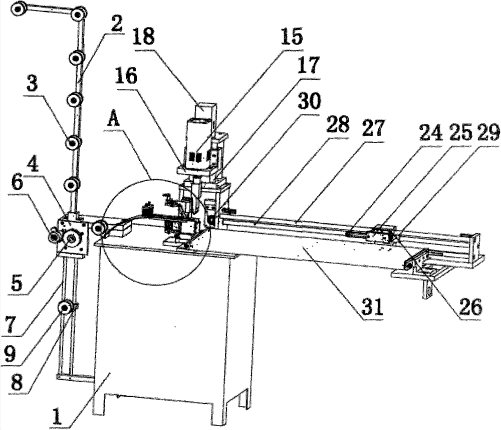 A manipulator sonic zipper cutting machine and cutting method