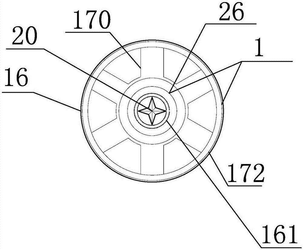 Fluidic, cleaning dry machine with the connection of magnetic snap and sliding block and self-locking, lifting lateral axostyle prismatic barrel and mop