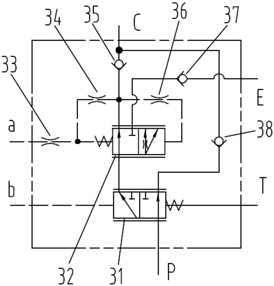 Split and confluence selection function hydraulic control valve and ...