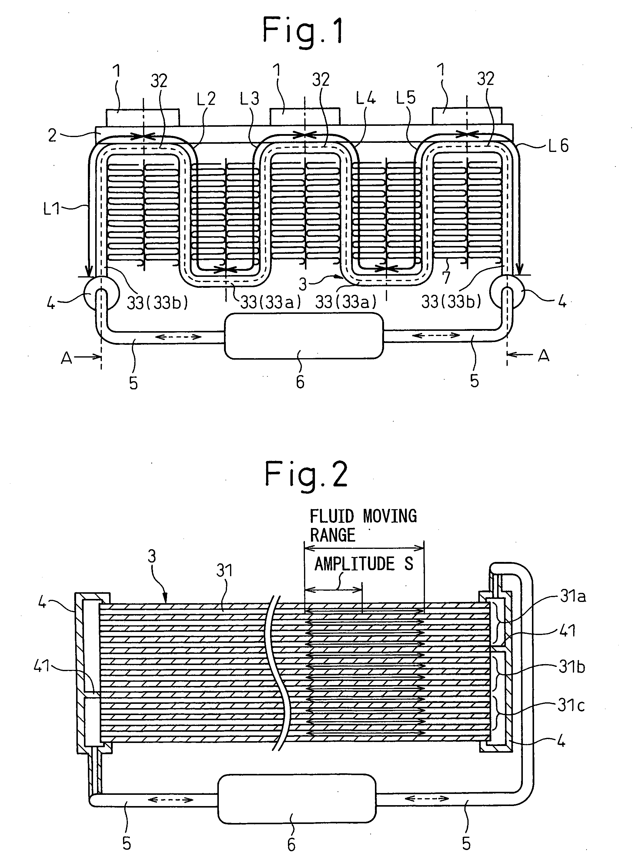 Vibration-flow-type heating-body cooling device