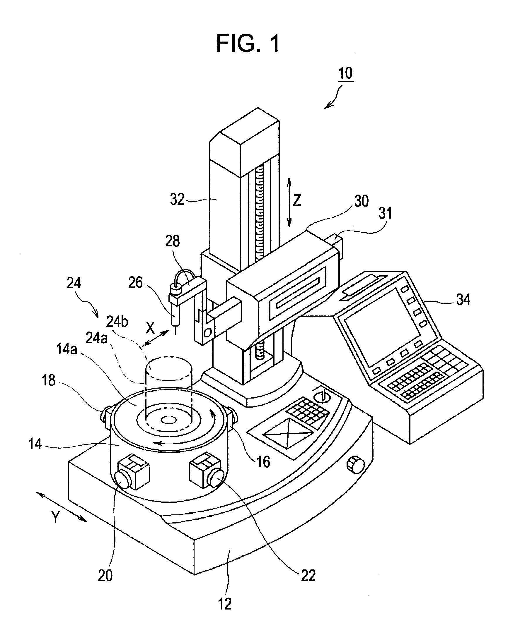Surface texture measurement apparatus and roundness measuring apparatus