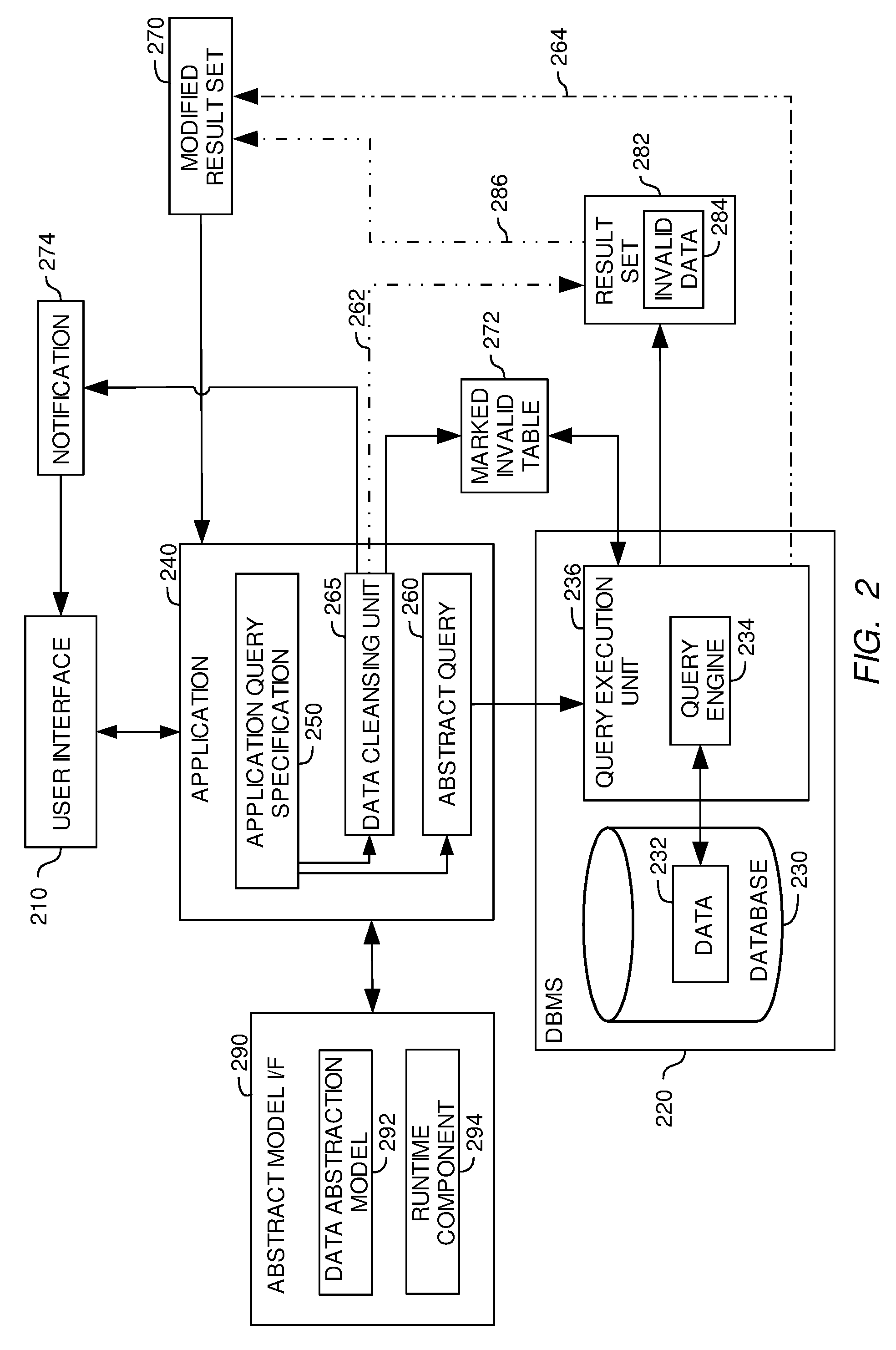 Method and system for performing a clean operation on a query result