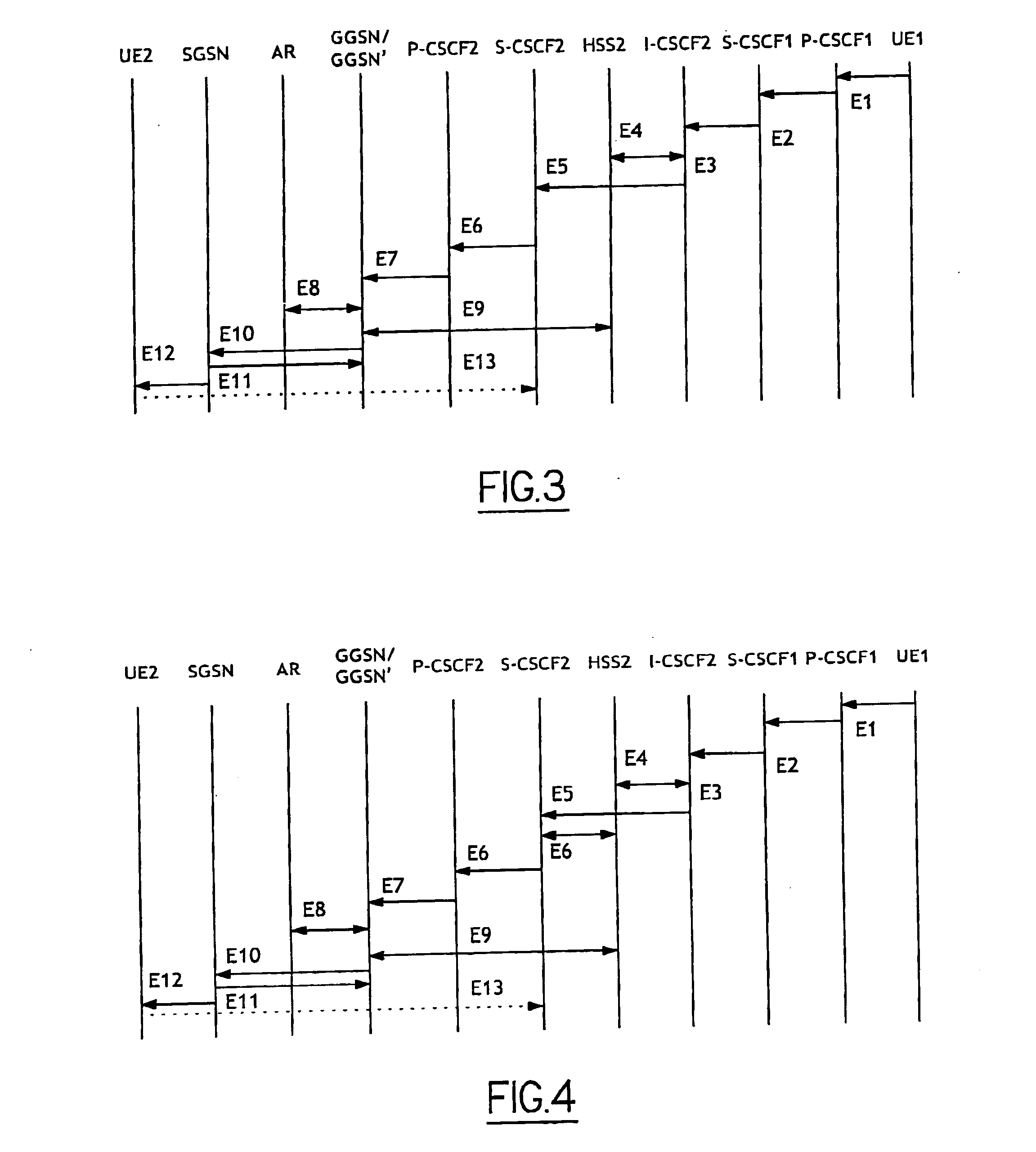 Method for establishing a multimedia session between a caller device and a receiver device of a multimedia sub-domain type network and a communications system implementing said method
