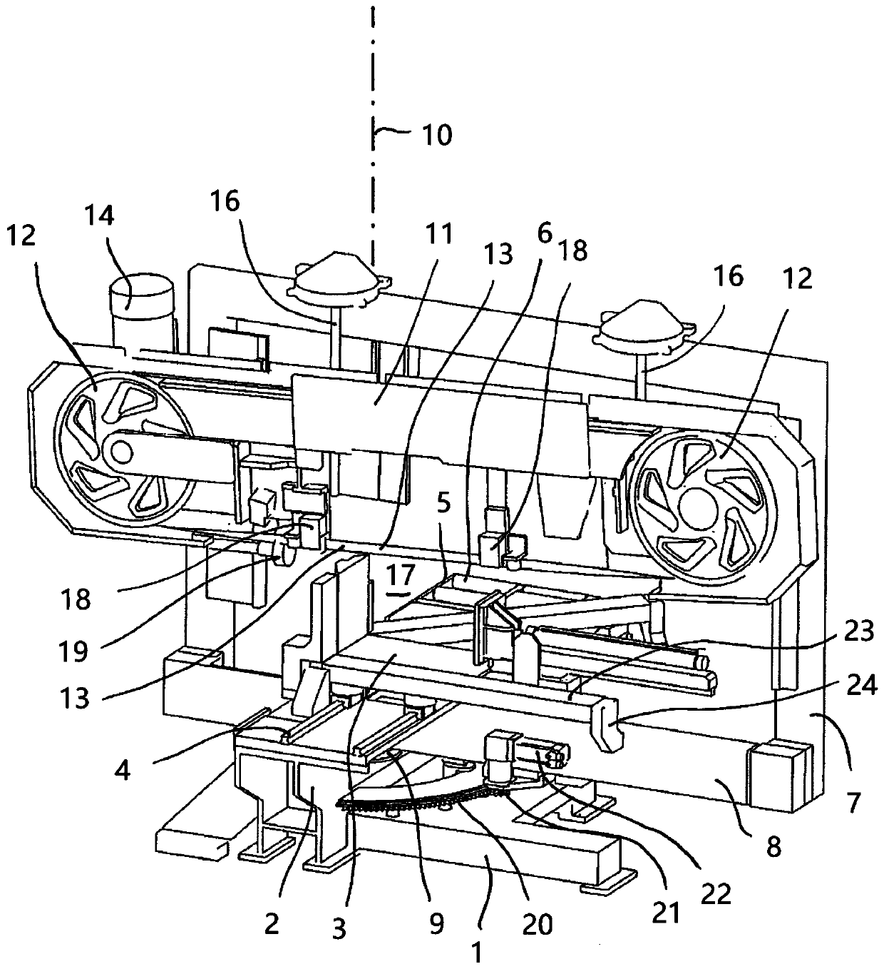 Mitre cut sawing machine