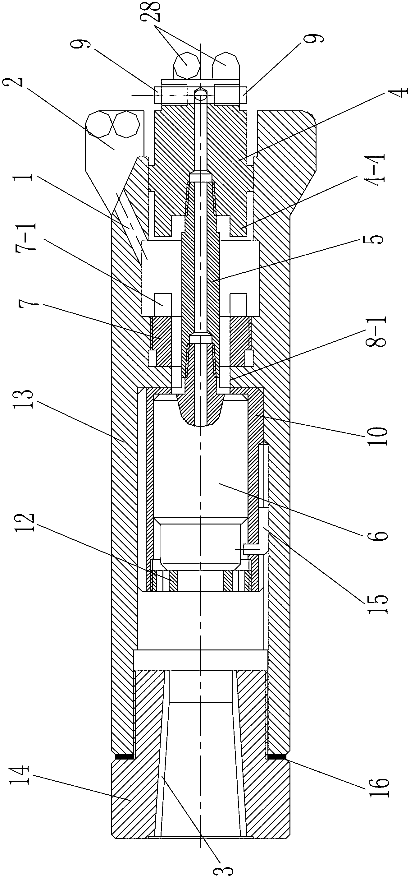 Drilling and cutting integrated outburst preventing and permeability improving system for mines