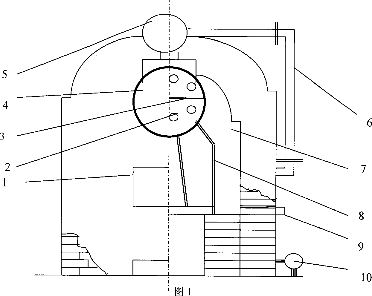 Horizontal smokeless and dust free boiler