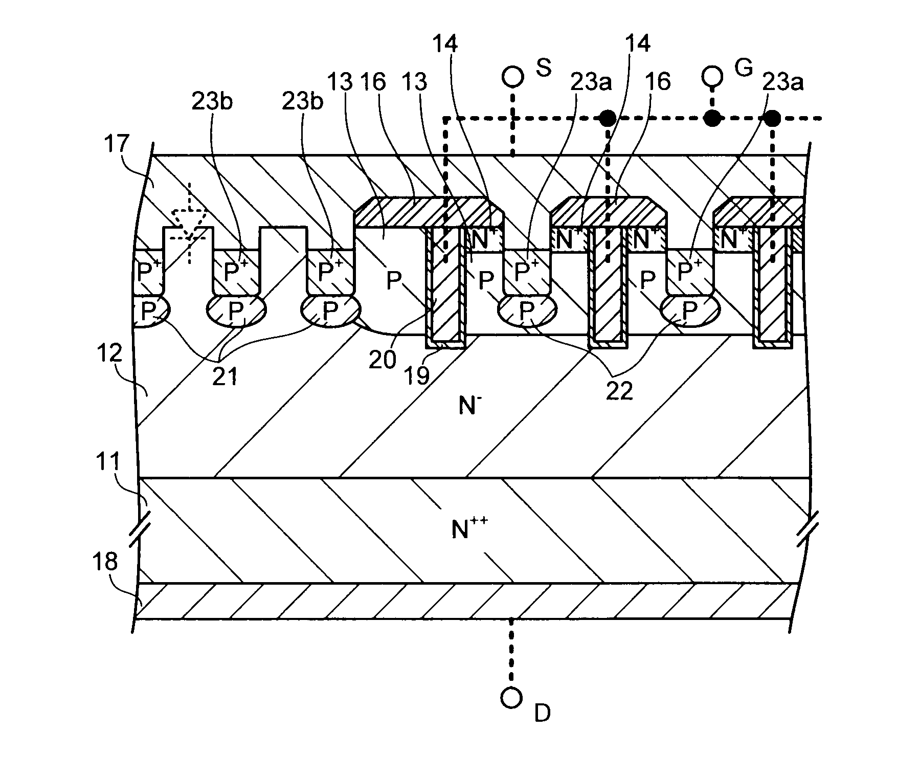 Trench gate semiconductor device and method of manufacturing the same