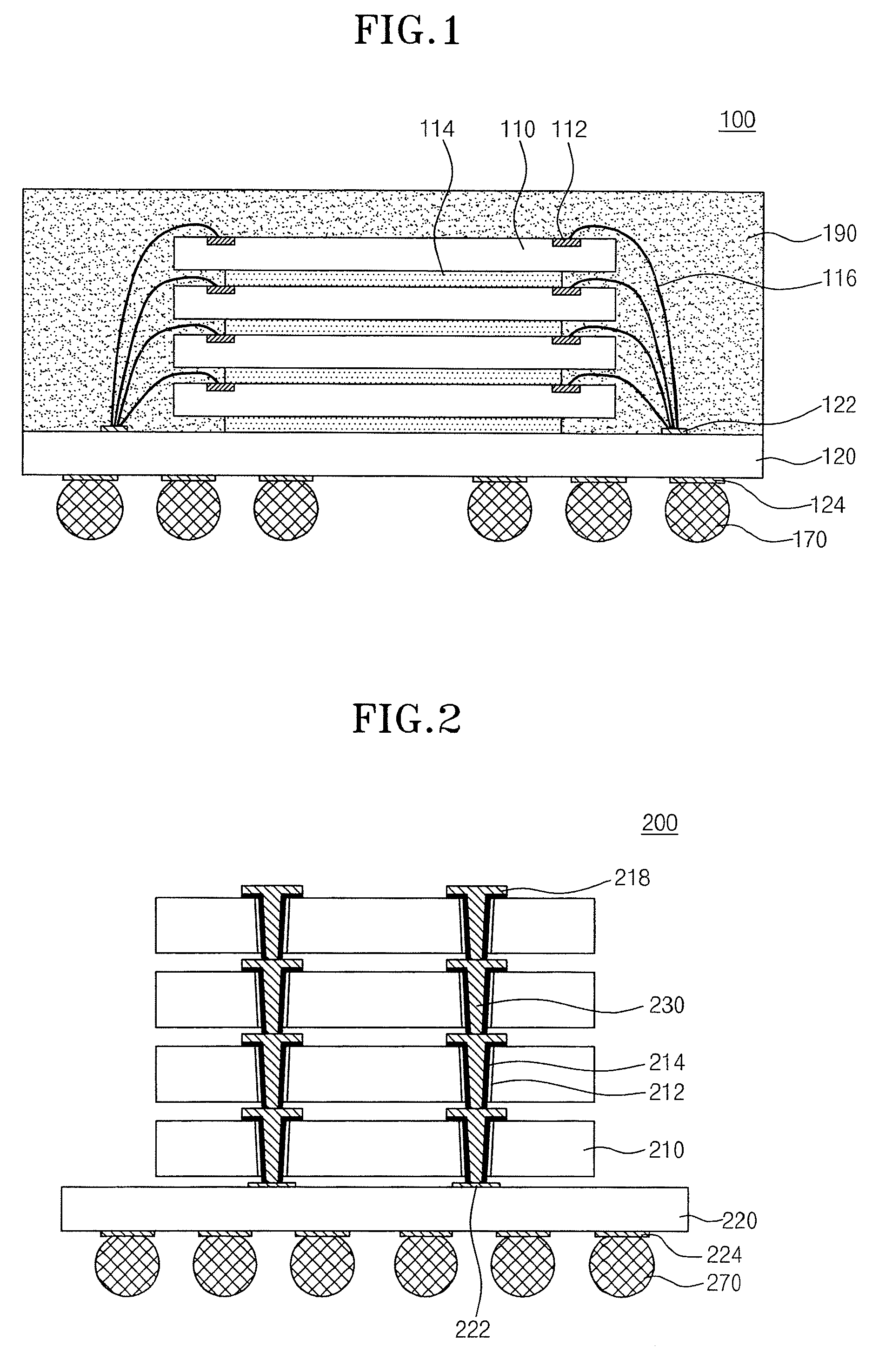 Stack package that prevents warping and cracking of a wafer and semiconductor chip and method for manufacturing the same