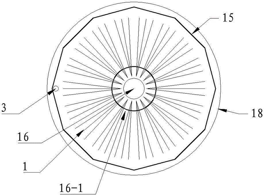 A device for centrifugally separating calcium and magnesium ions in manganese sulfate solution after crystallization