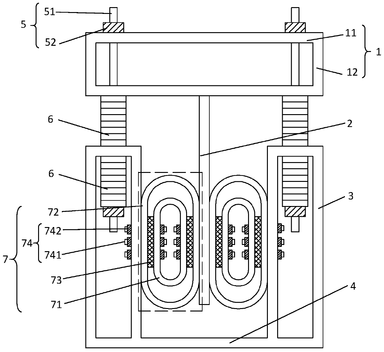Assembly type self-reset annular metal damper