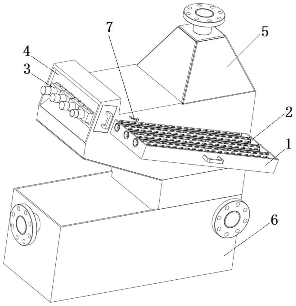 Core separation box for coal mine downhole waterpower reverse circulation continuous coring and method thereof