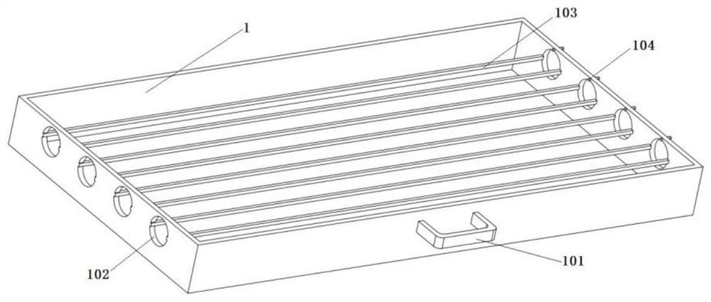 Core separation box for coal mine downhole waterpower reverse circulation continuous coring and method thereof