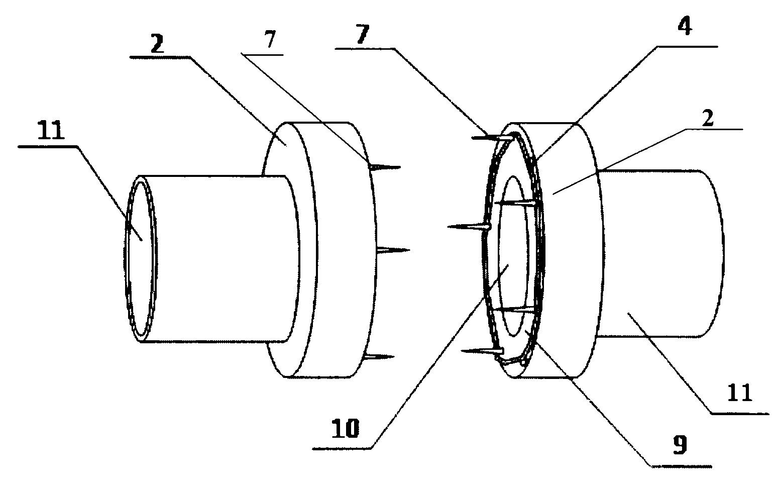 Magnetic device suitable for anastomosing small vessels