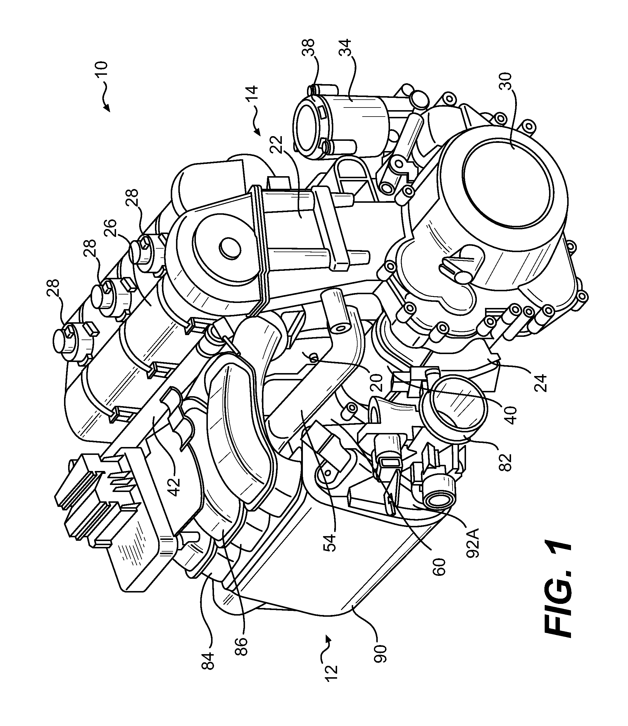 Lubrication system for a dry sump internal combustion engine
