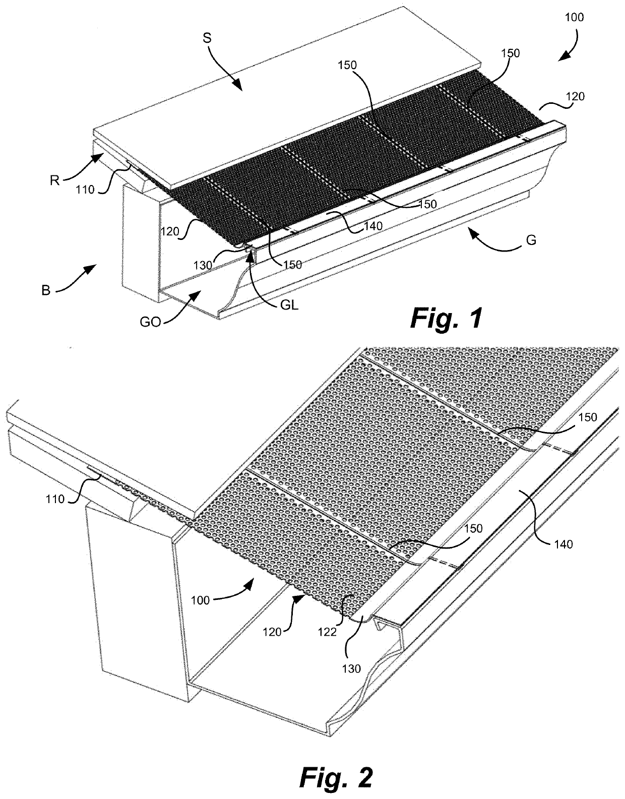 Single piece gutter guard with girder