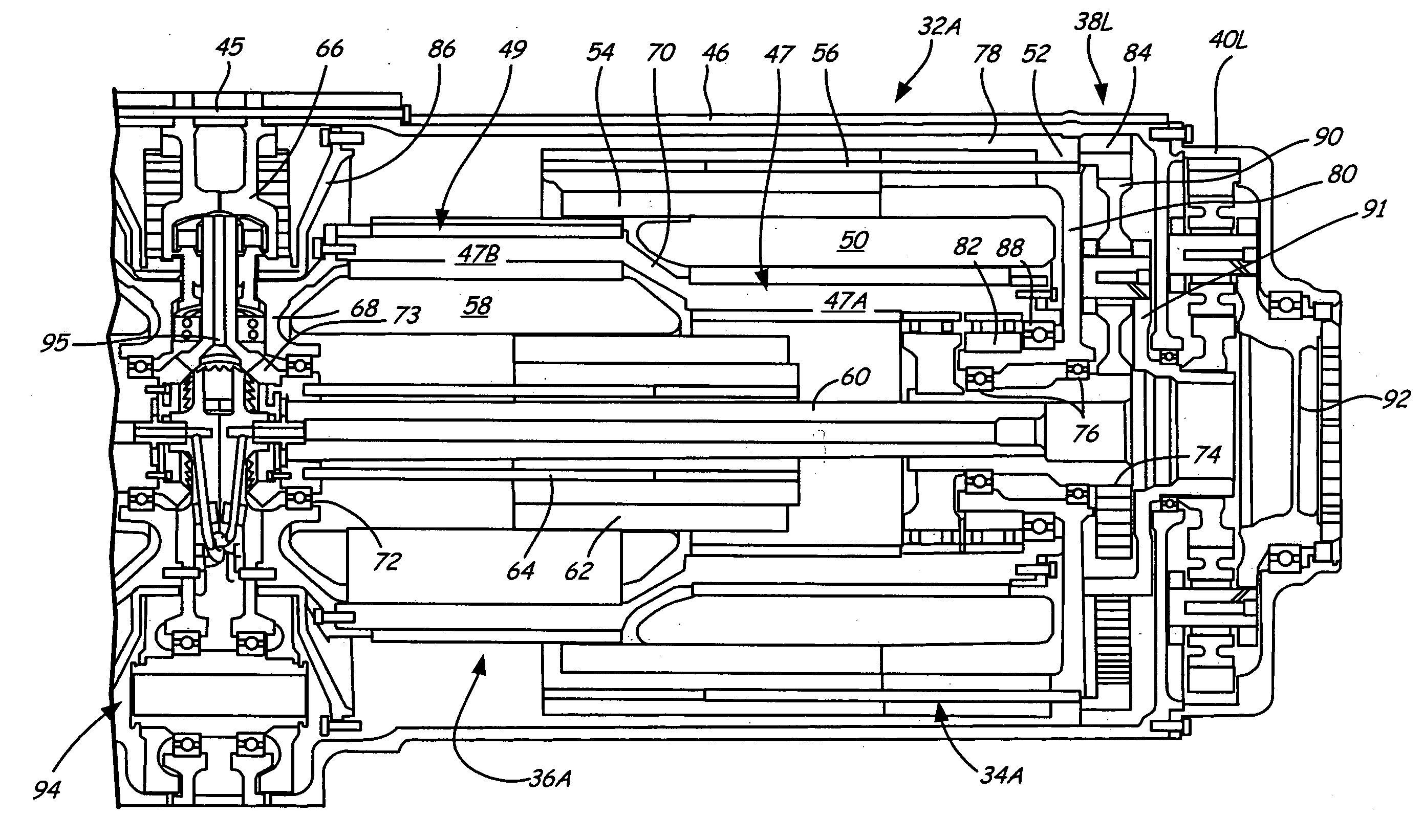 Nested variable field dynamoelectric machine
