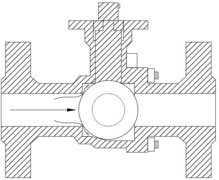 A self-connected high-tightness ball valve