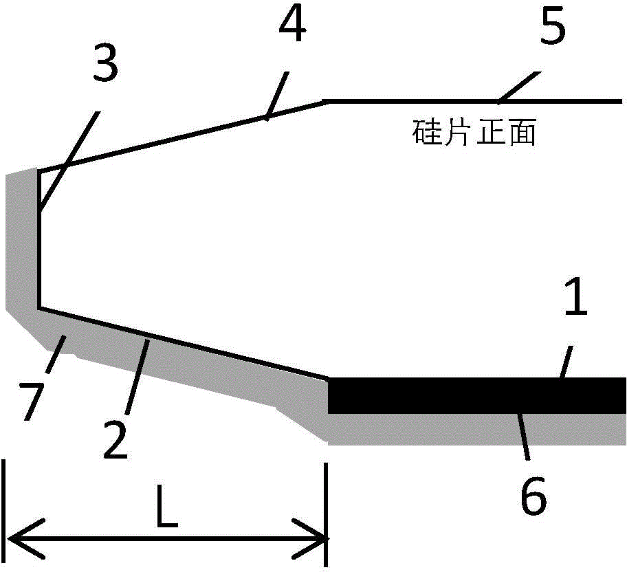 De-edged super back seal layer structure for silicon wafer and manufacturing method thereof