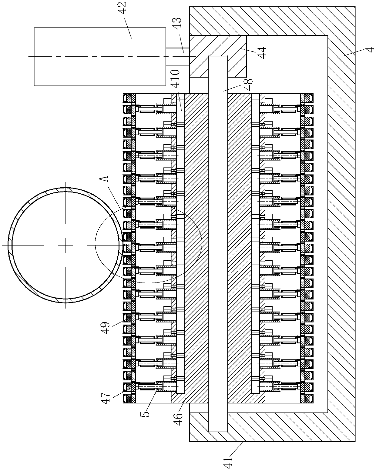 Diameter and pitch variable elbow equipment