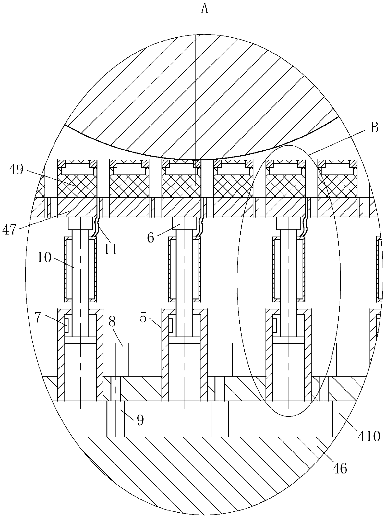 Diameter and pitch variable elbow equipment