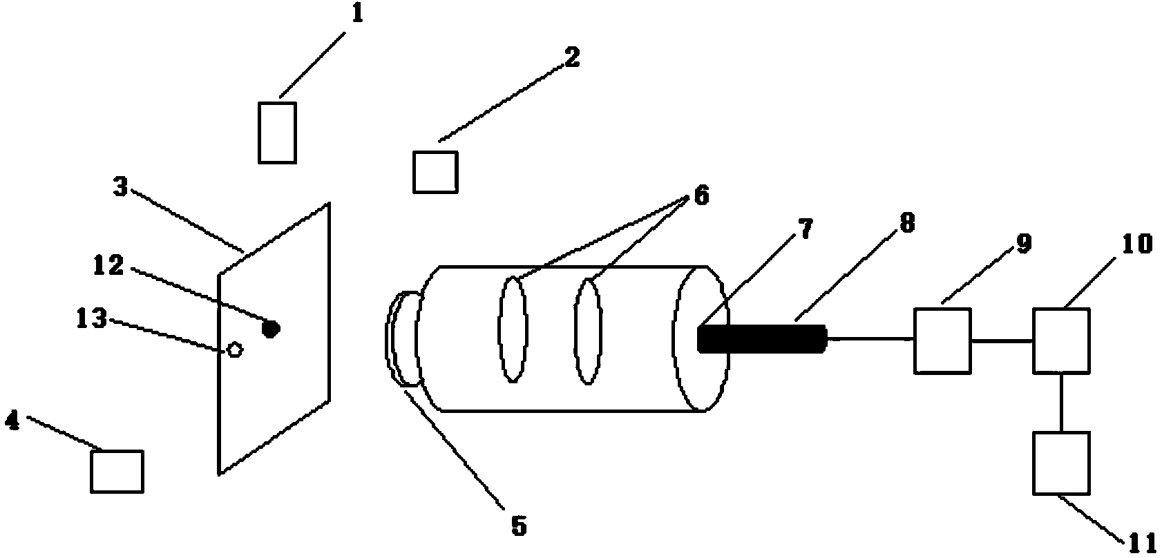 Method for measuring speed of vacuum cold-spraying particles
