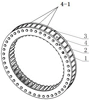 Tooth profile type ring die curing forming device