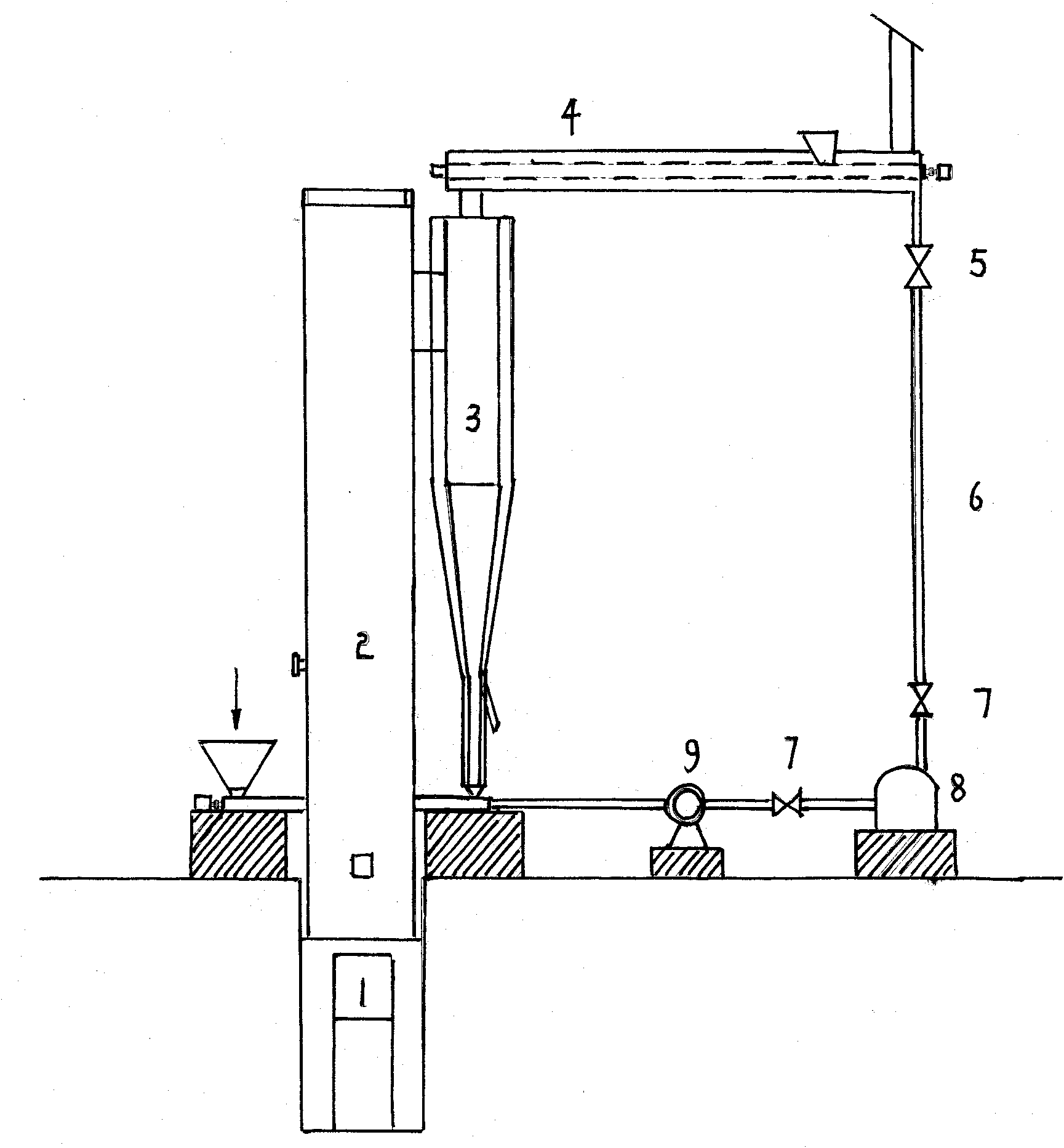 Device and method for comprehensively utilizing heat produced by decomposition of phosphorous gypsum in circulating fluid bed
