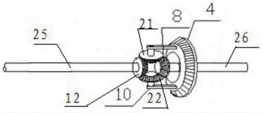 Constant-speed transmission device used for power generation of wind turbine and fuel engine