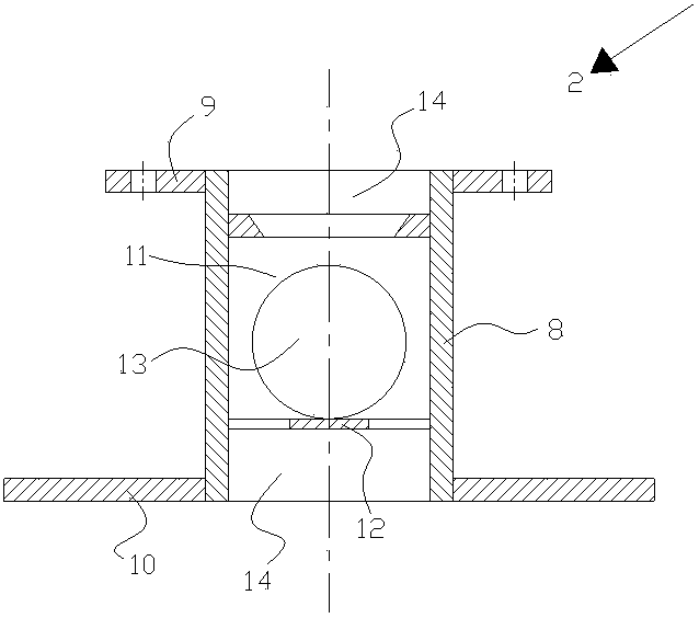 Check valve sand supply device of sand ejector