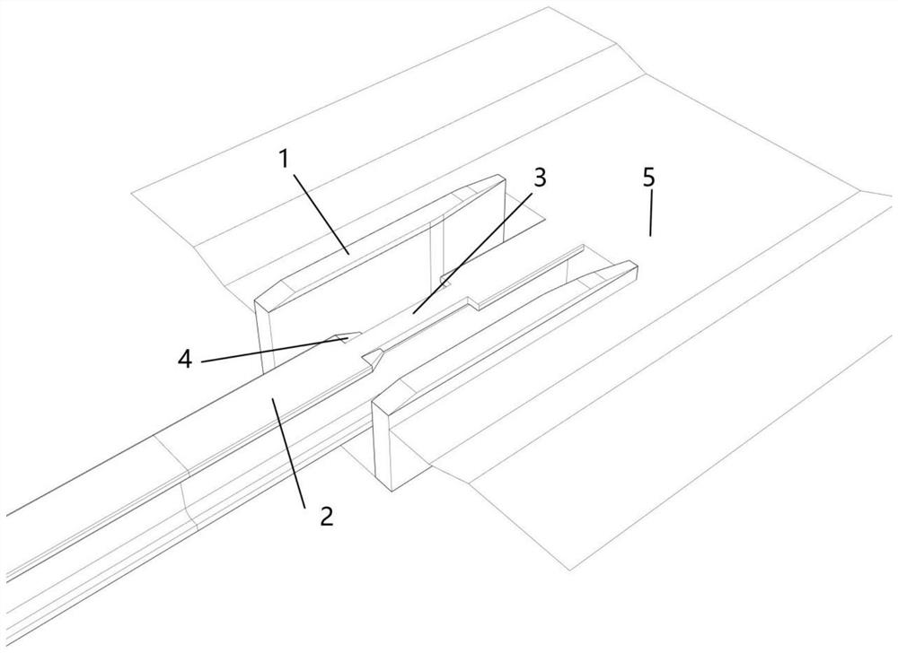 Device, vehicle and method for entering and leaving rail of rail-road vehicle