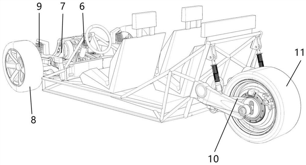 Device, vehicle and method for entering and leaving rail of rail-road vehicle