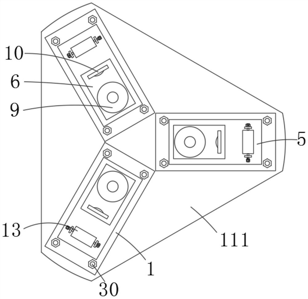 Multi-view-angle laser radar surveying and mapping device and view angle preferential selection method thereof