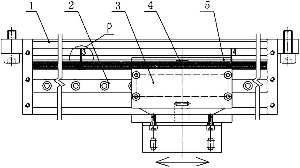 Pseudo random code track grating ruler and reading method thereof