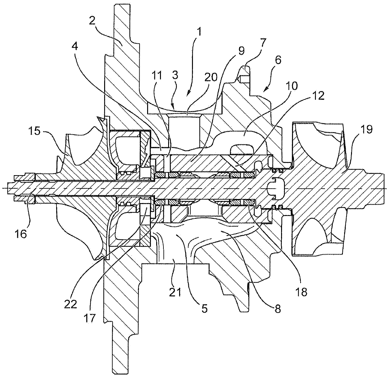 Bearing housing for exhaust turbocharger