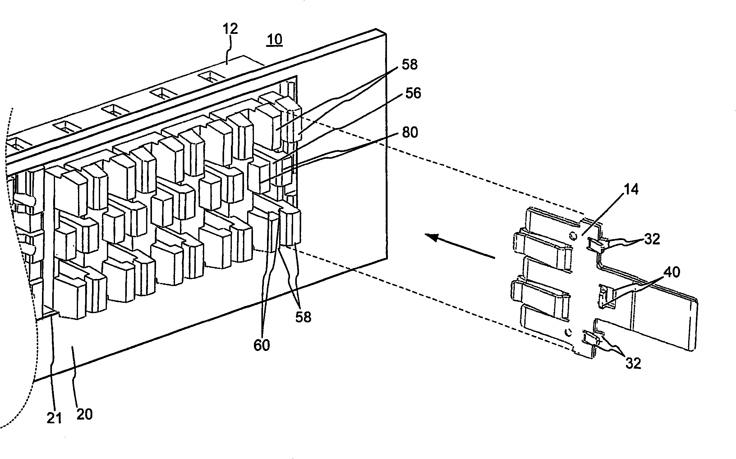 Power connectors with contact-retention features