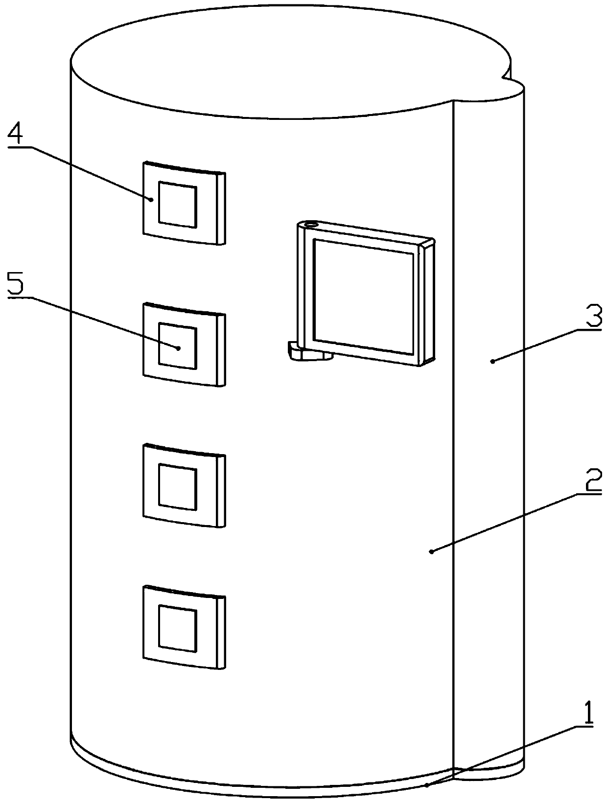 Blood storing device for blood transfusion department