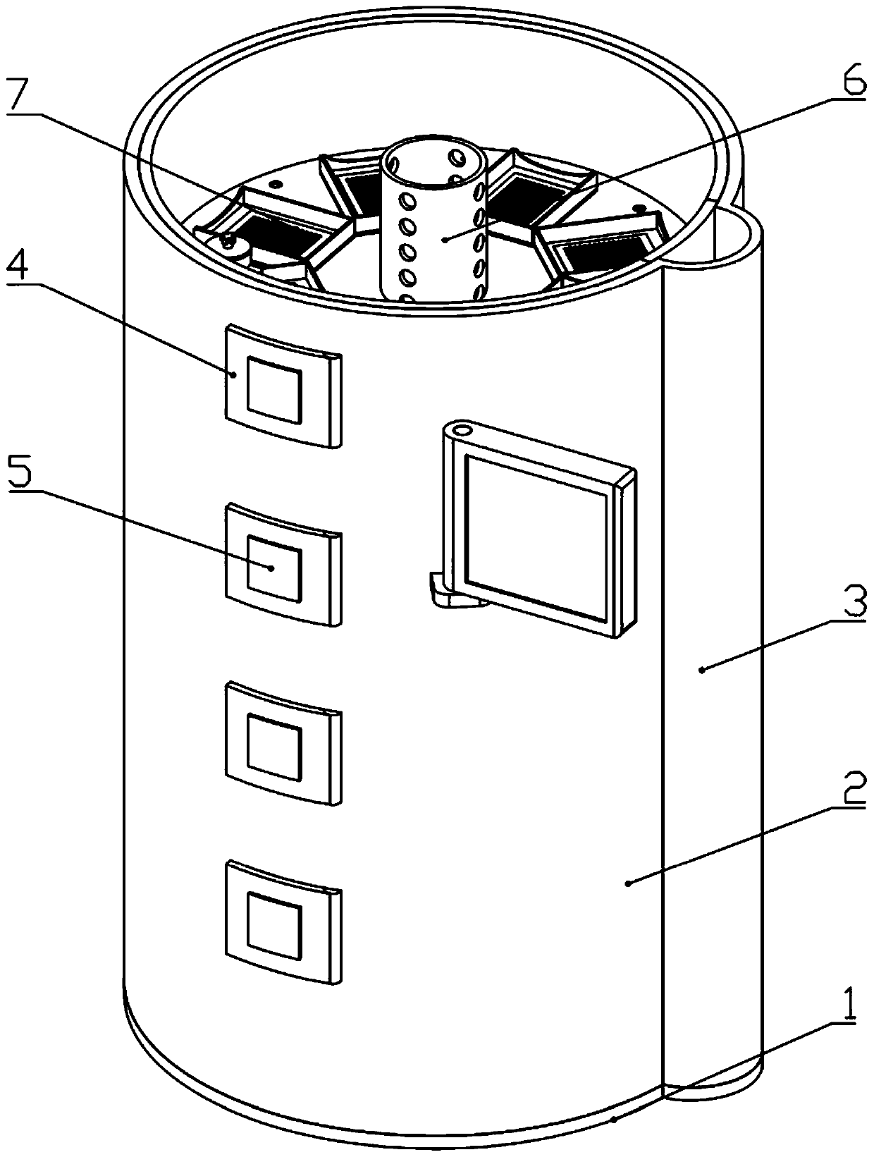 Blood storing device for blood transfusion department