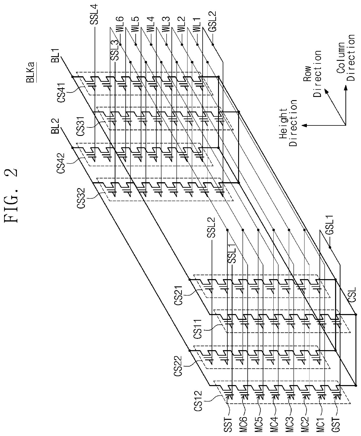 Three-dimensional nonvolatile memory and method of performing read operation in the nonvolatile memory