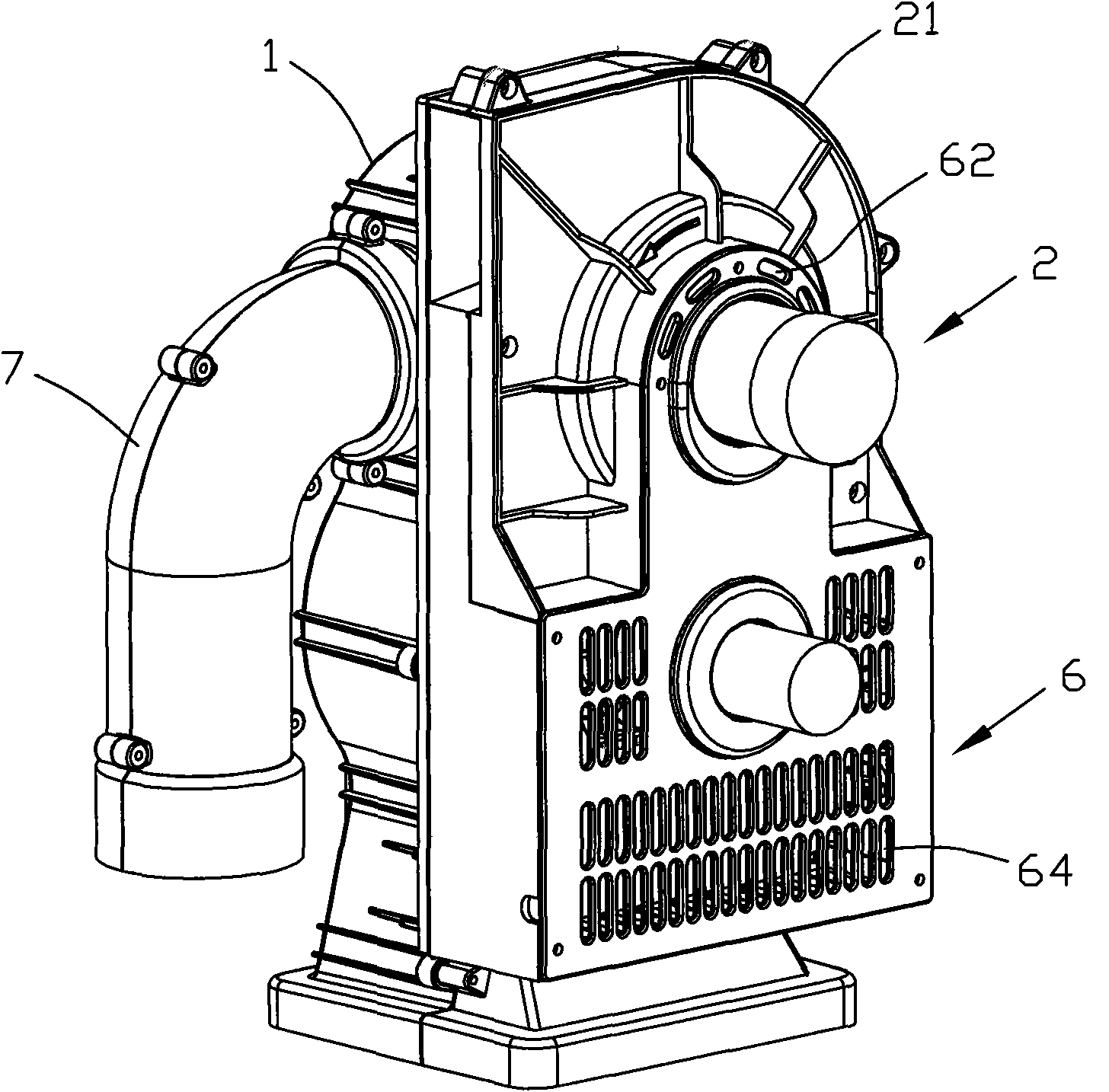 Novel suction system of piggyback cotton picker