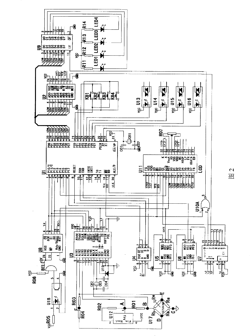 A bus-type combustible gas concentration detection device and control method thereof
