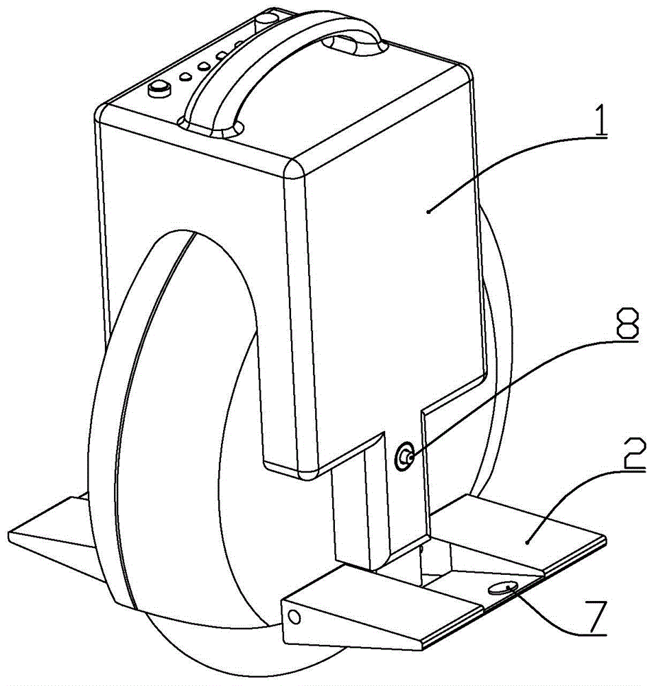 A kind of self-balancing unicycle which is convenient to expand pedals